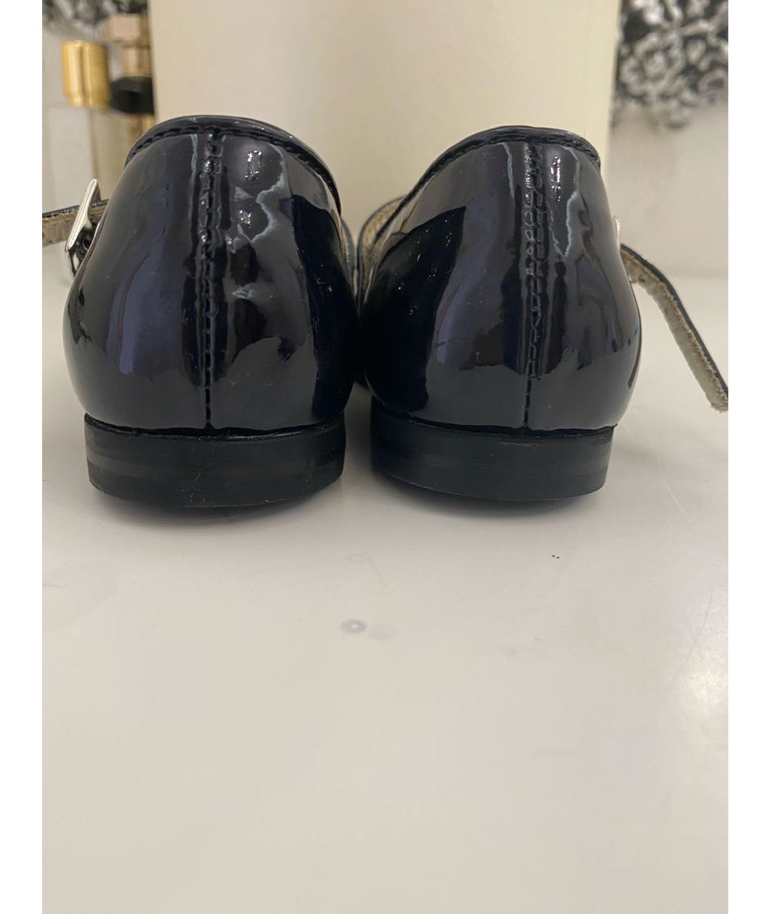 ARMANI JUNIOR Черные балетки и туфли из лакированной кожи, фото 2