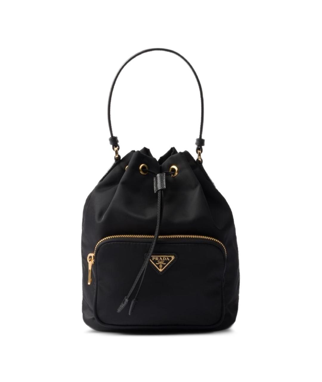PRADA Черная тканевая сумка через плечо, фото 1
