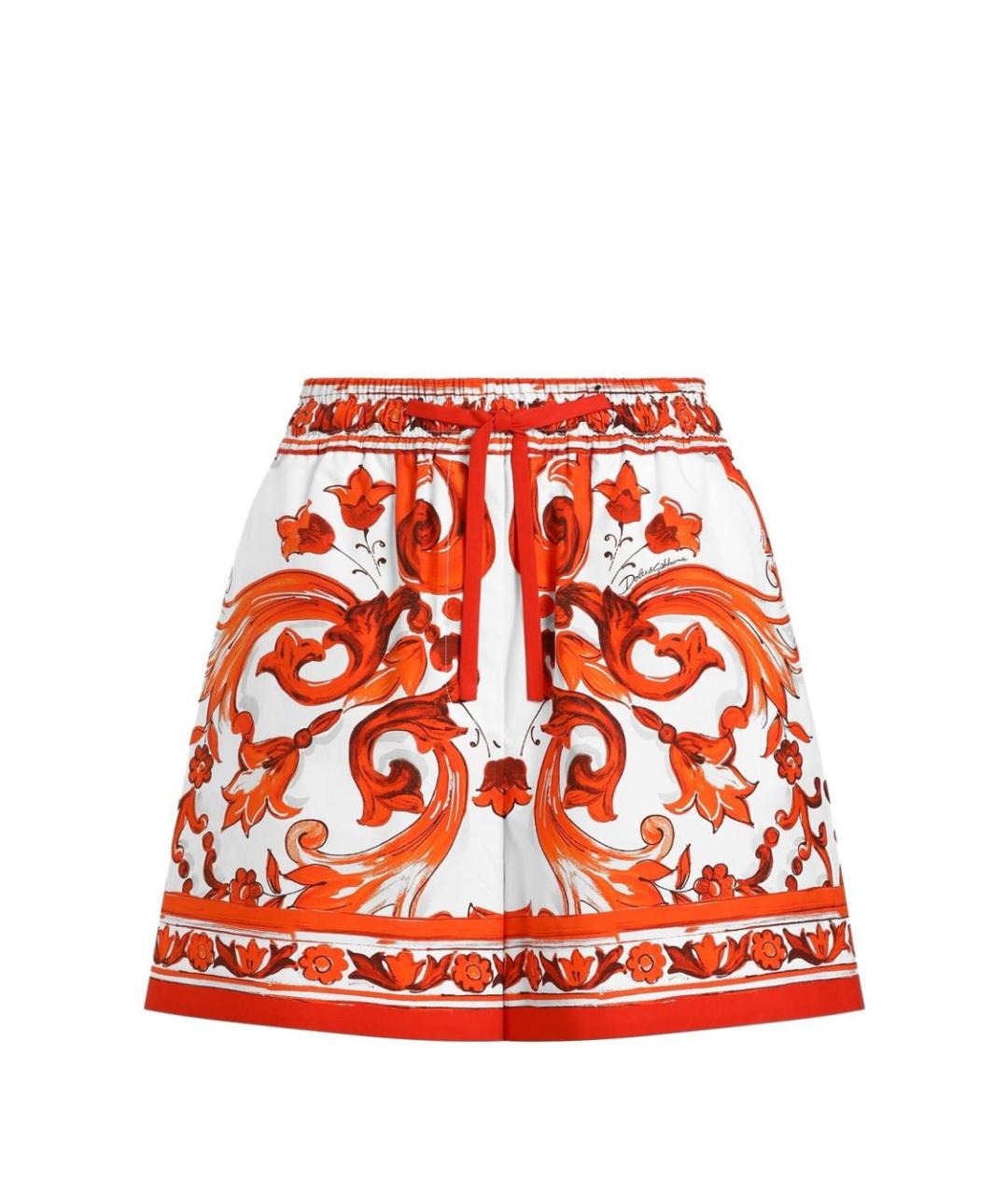 DOLCE&GABBANA Оранжевые хлопковые шорты, фото 1