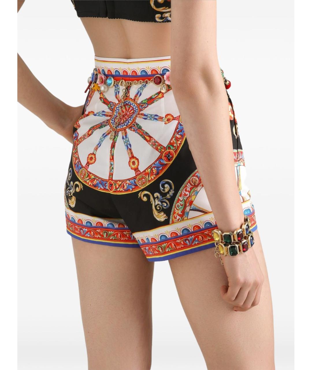 DOLCE&GABBANA Черные хлопковые шорты, фото 2