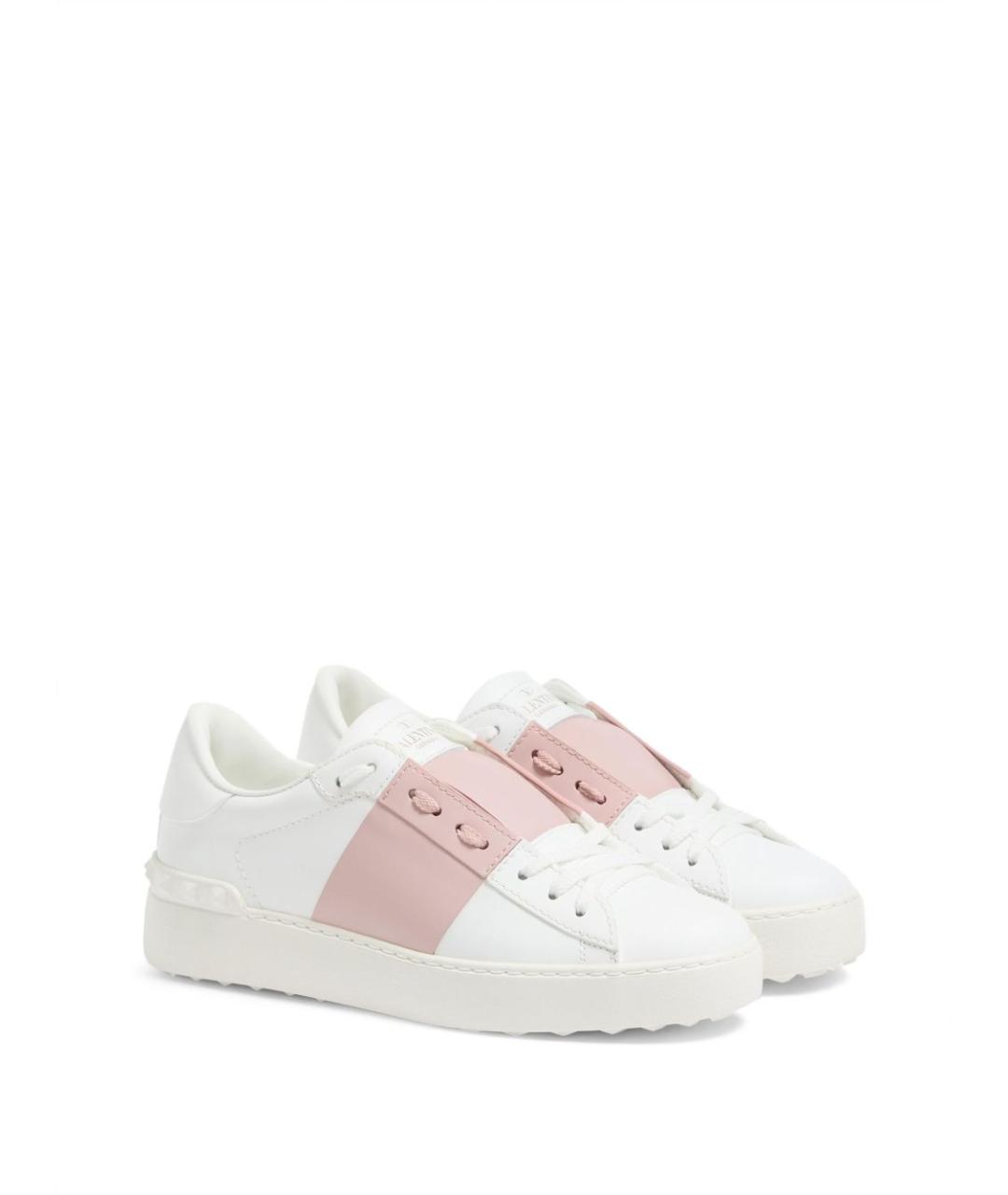 VALENTINO Белые кожаные кроссовки, фото 4