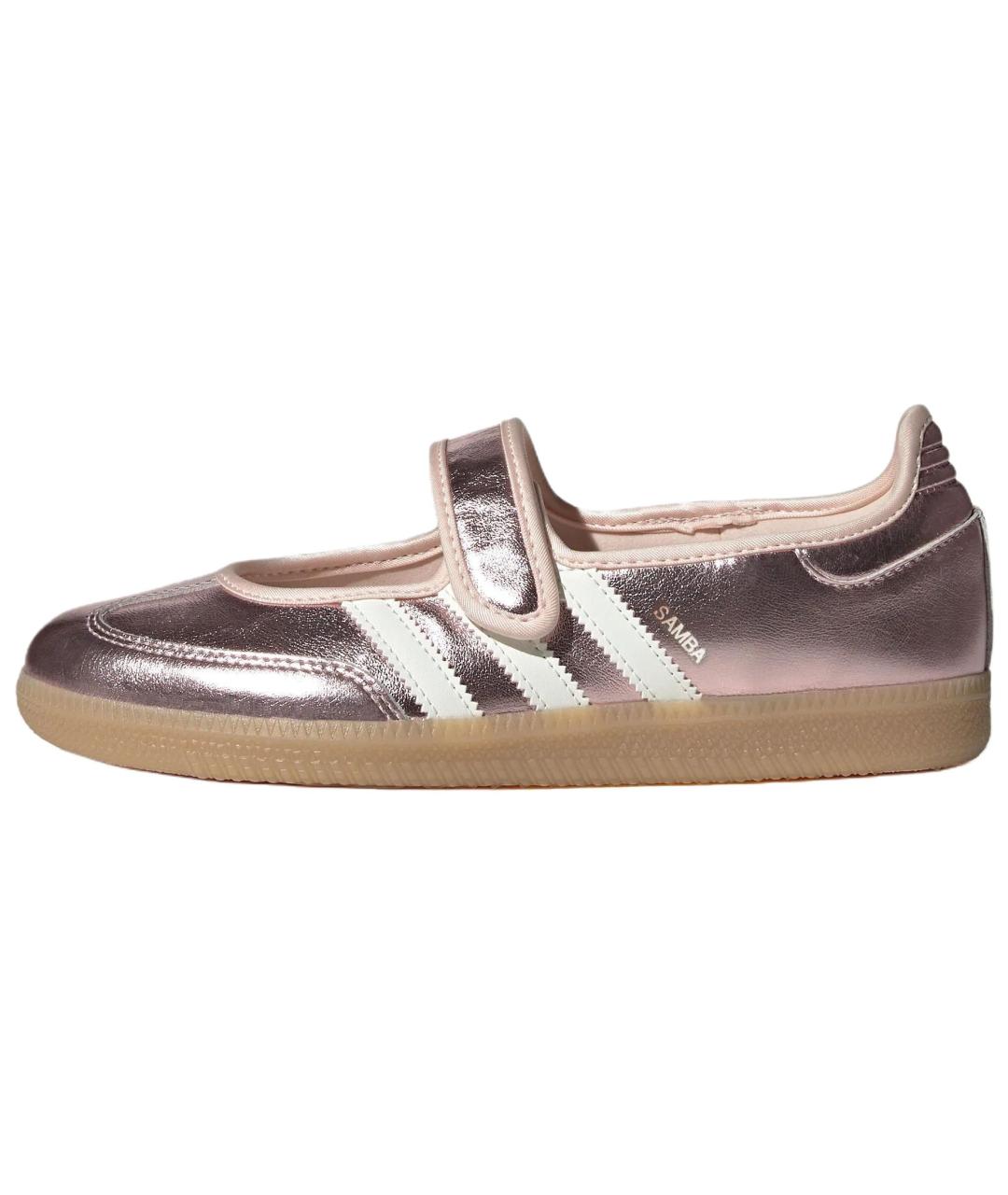 ADIDAS Розовые кожаные балетки, фото 2