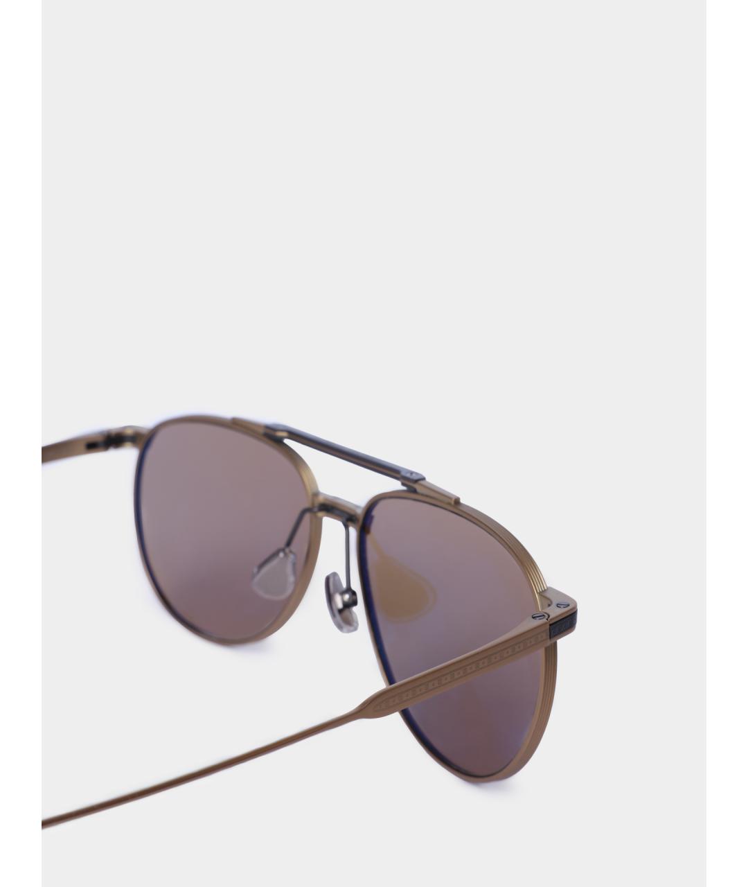 BRUNELLO CUCINELLI Коричневые солнцезащитные очки, фото 3