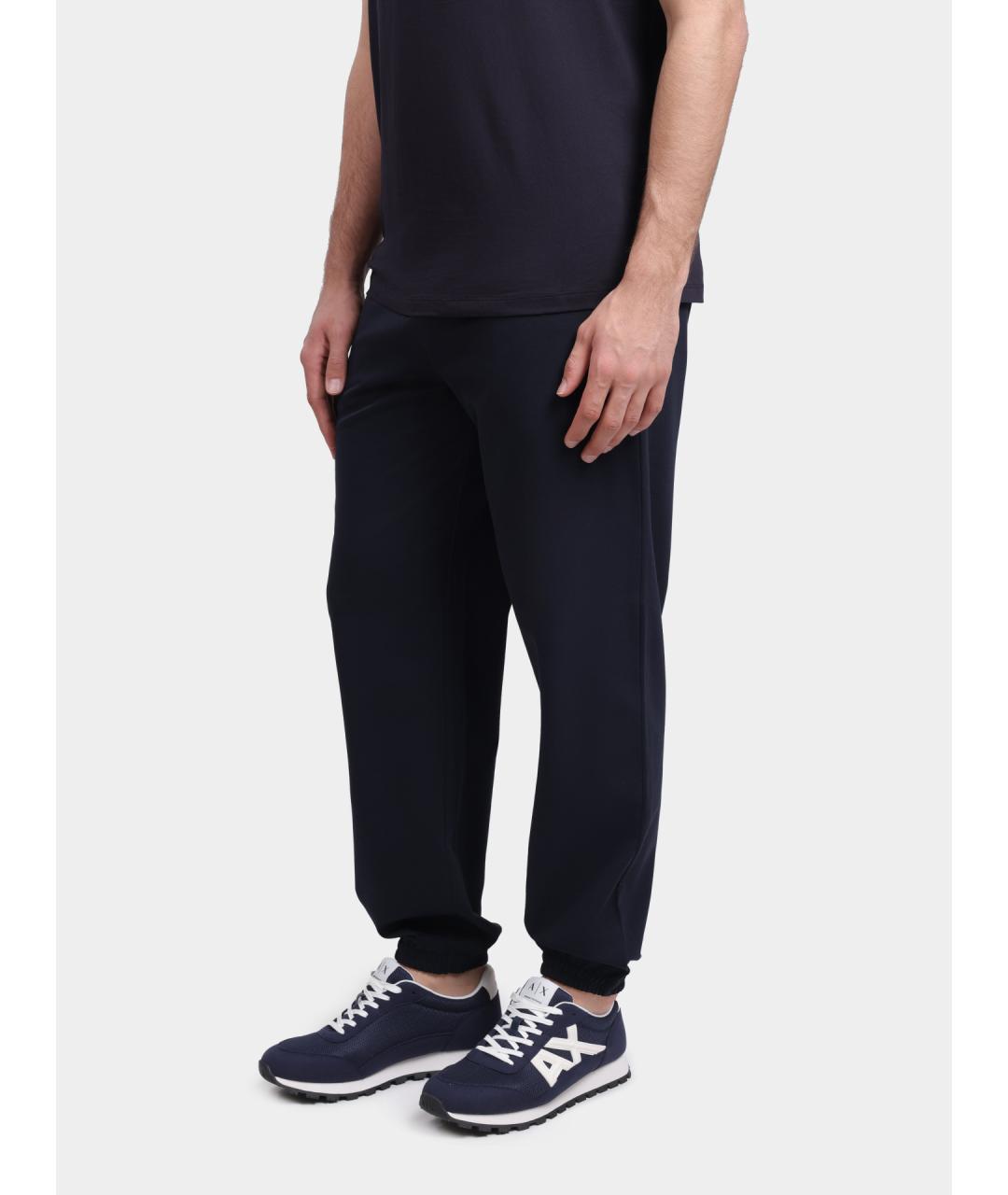 ARMANI EXCHANGE Темно-синие повседневные брюки, фото 3