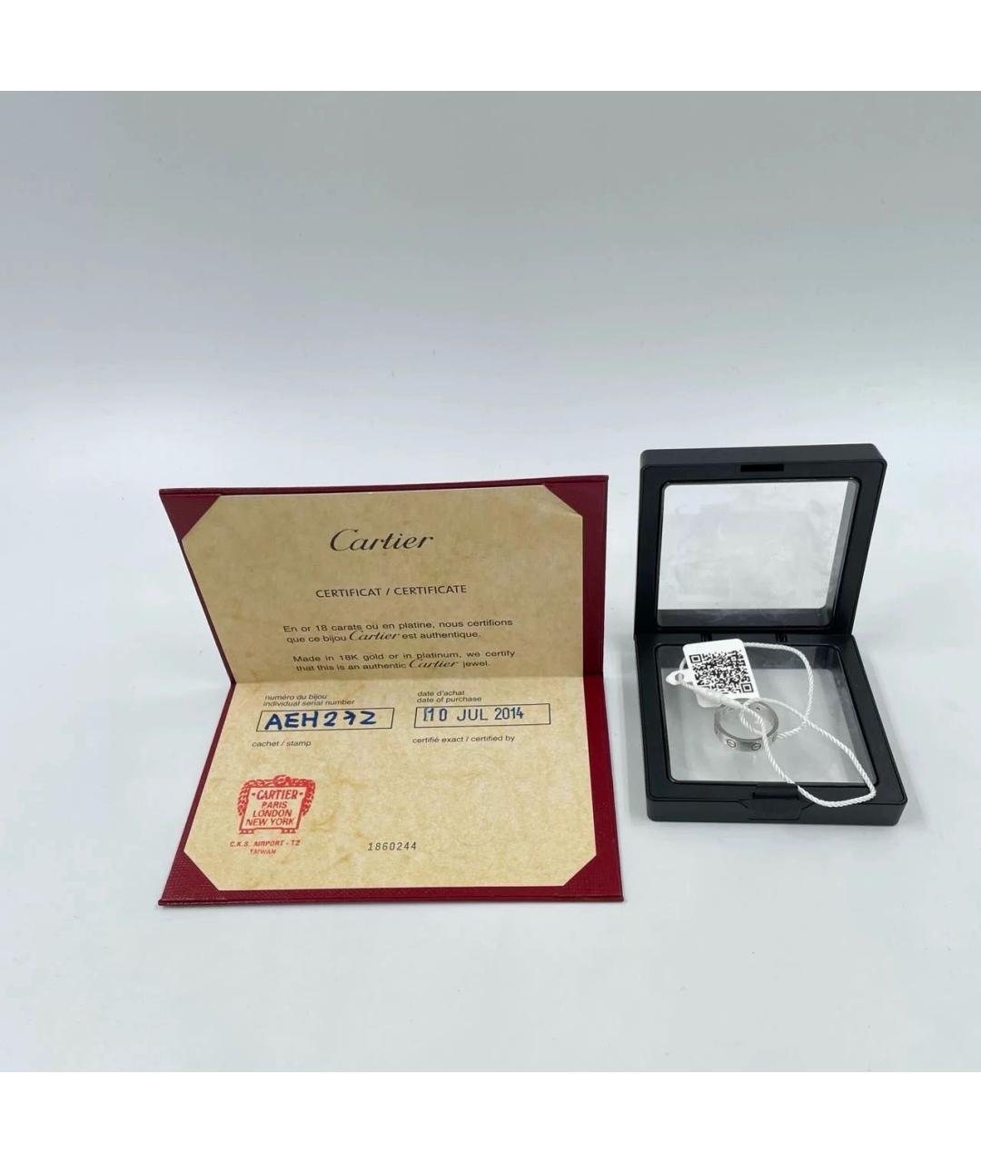 CARTIER Серебряное кольцо из белого золота, фото 3