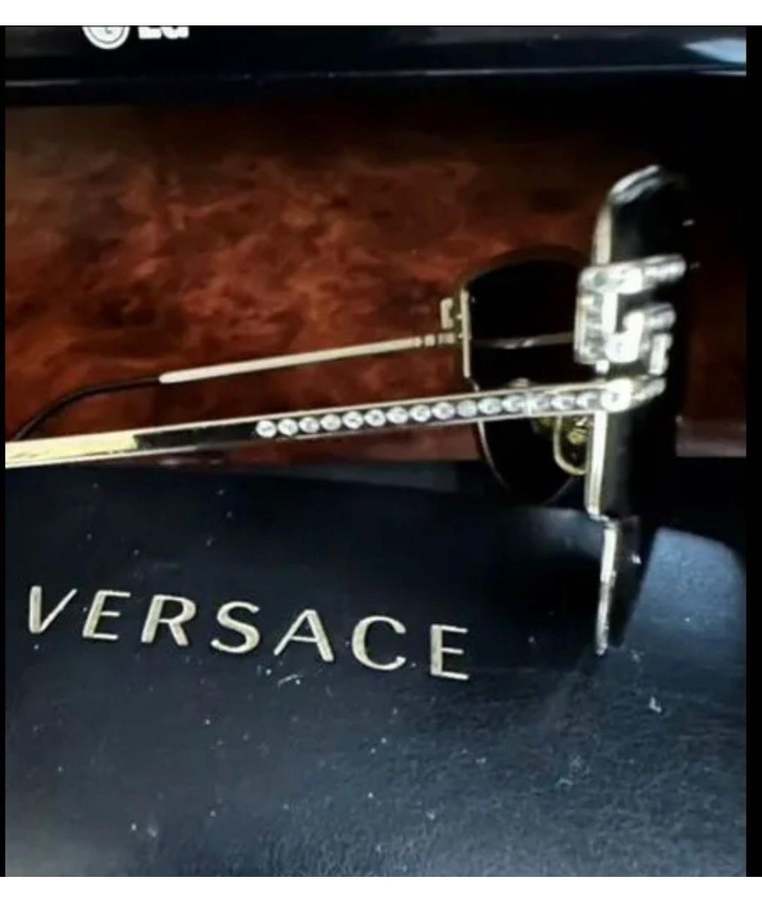 VERSACE Черные солнцезащитные очки, фото 4