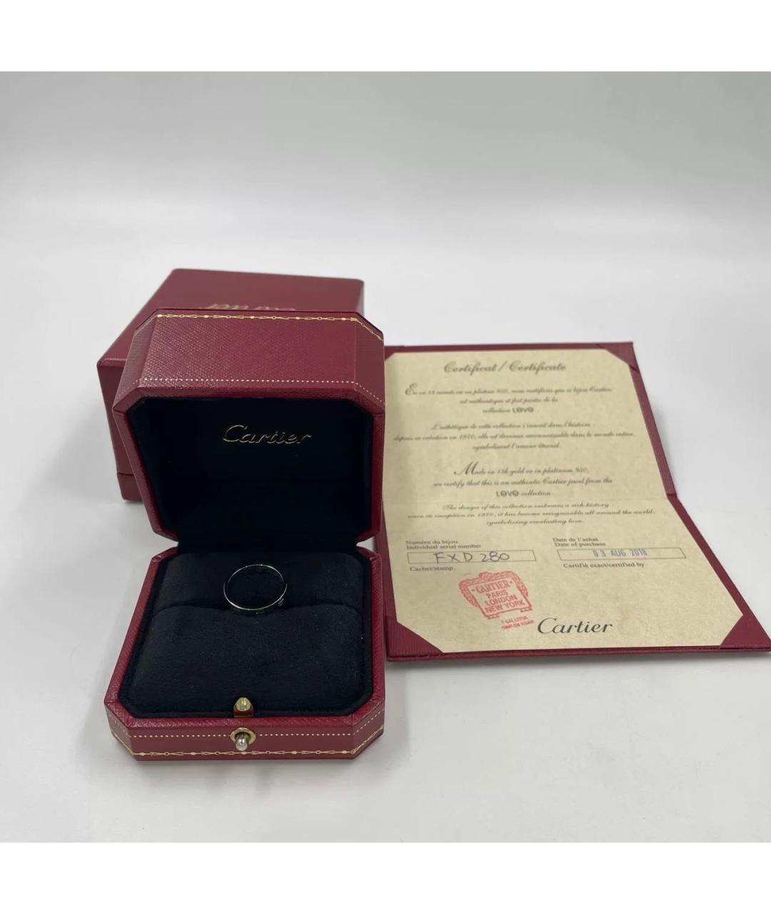 CARTIER Серебряное кольцо из белого золота, фото 7