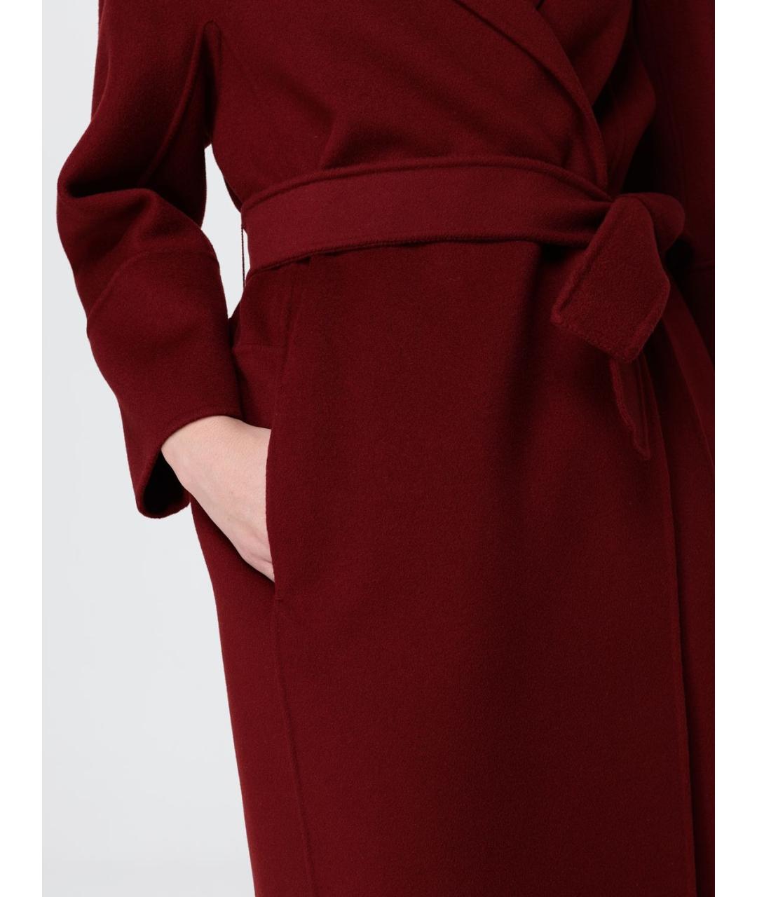 'S MAX MARA Красное шерстяное пальто, фото 4