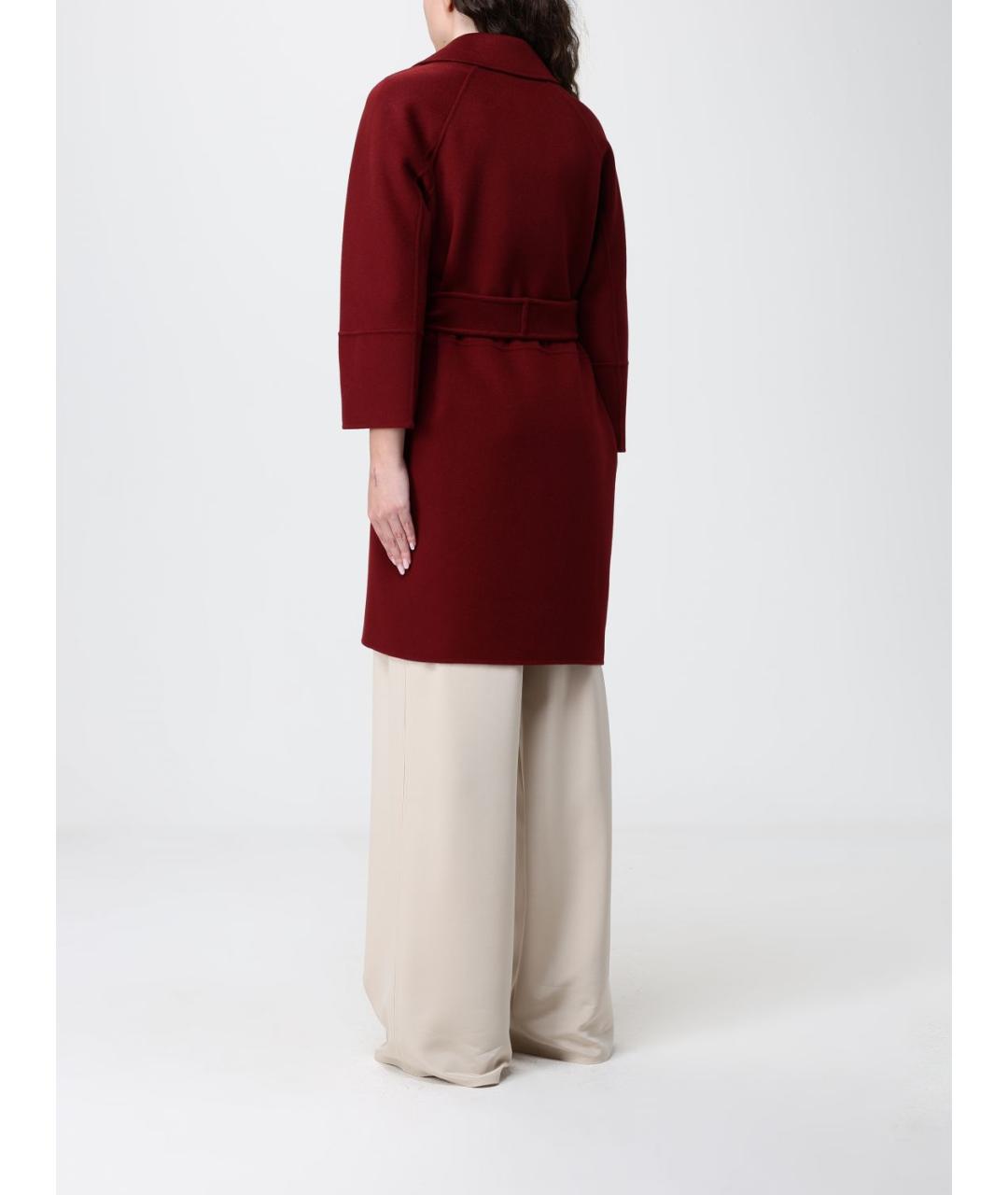 'S MAX MARA Красное шерстяное пальто, фото 2