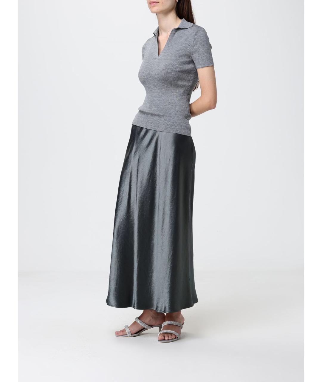 MAX MARA Серая хлопковая блузы, фото 2