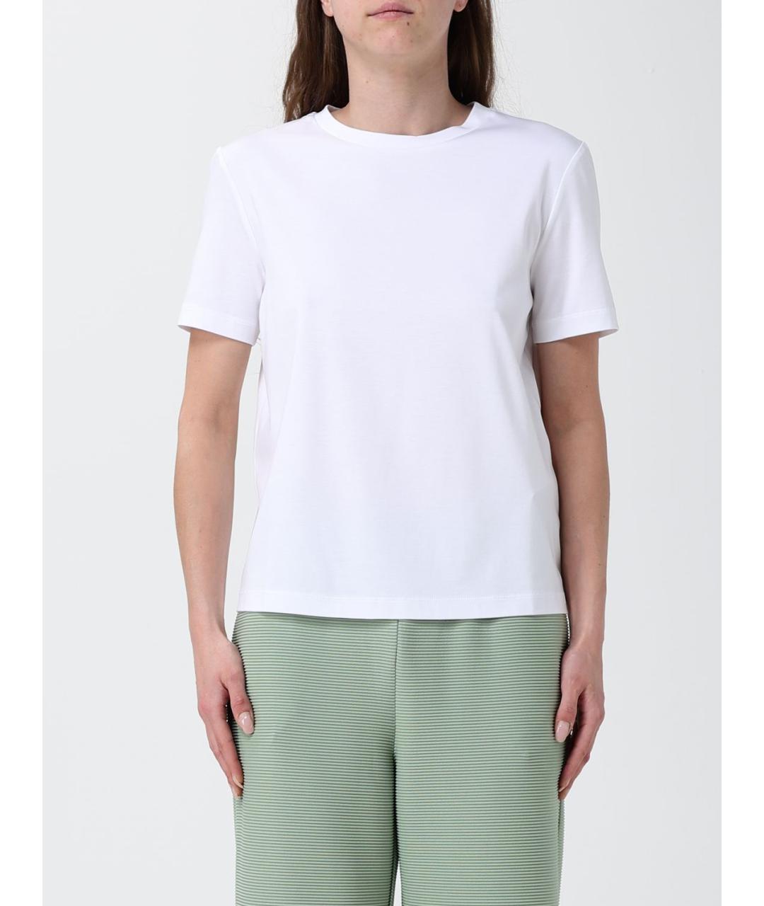 MAX MARA Белая вискозная футболка, фото 1