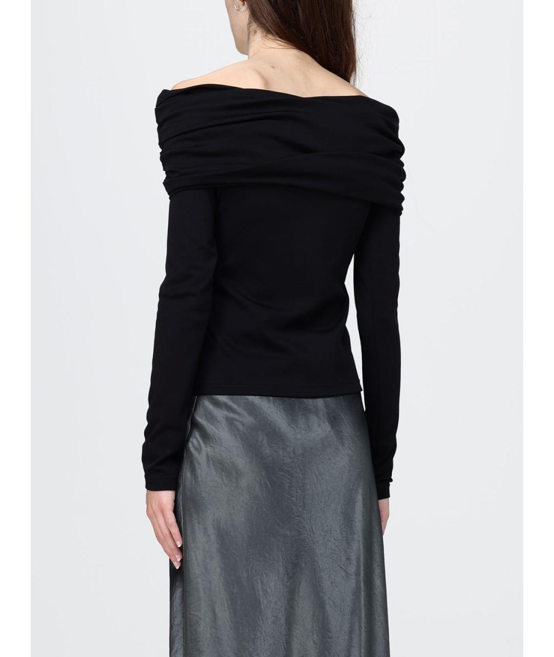MAX MARA Черная шерстяная блузы, фото 3