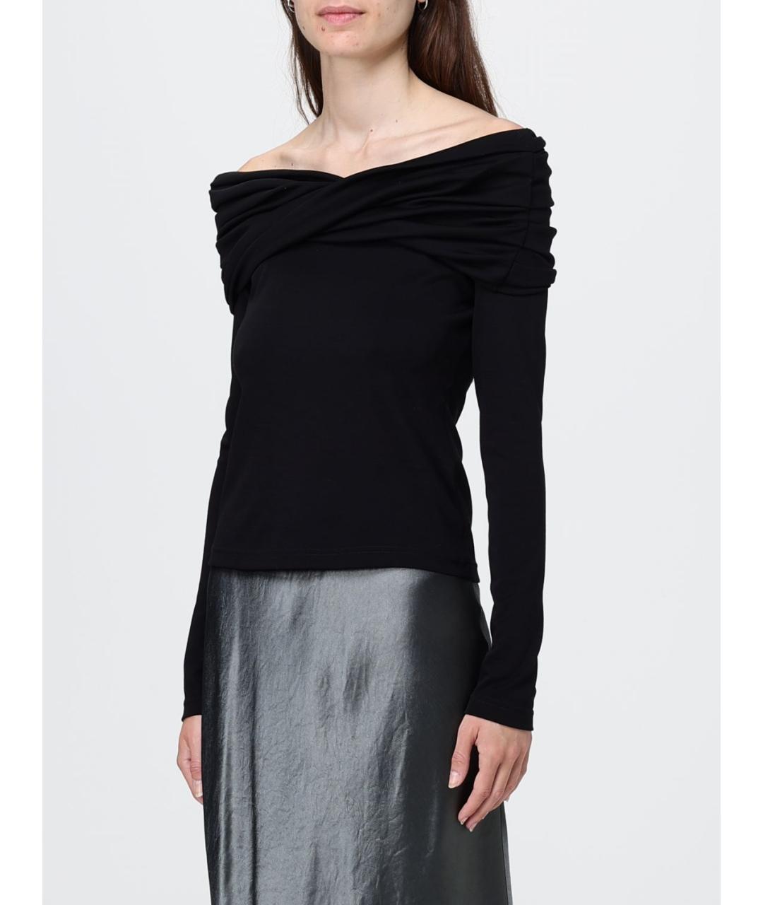 MAX MARA Черная шерстяная блузы, фото 4