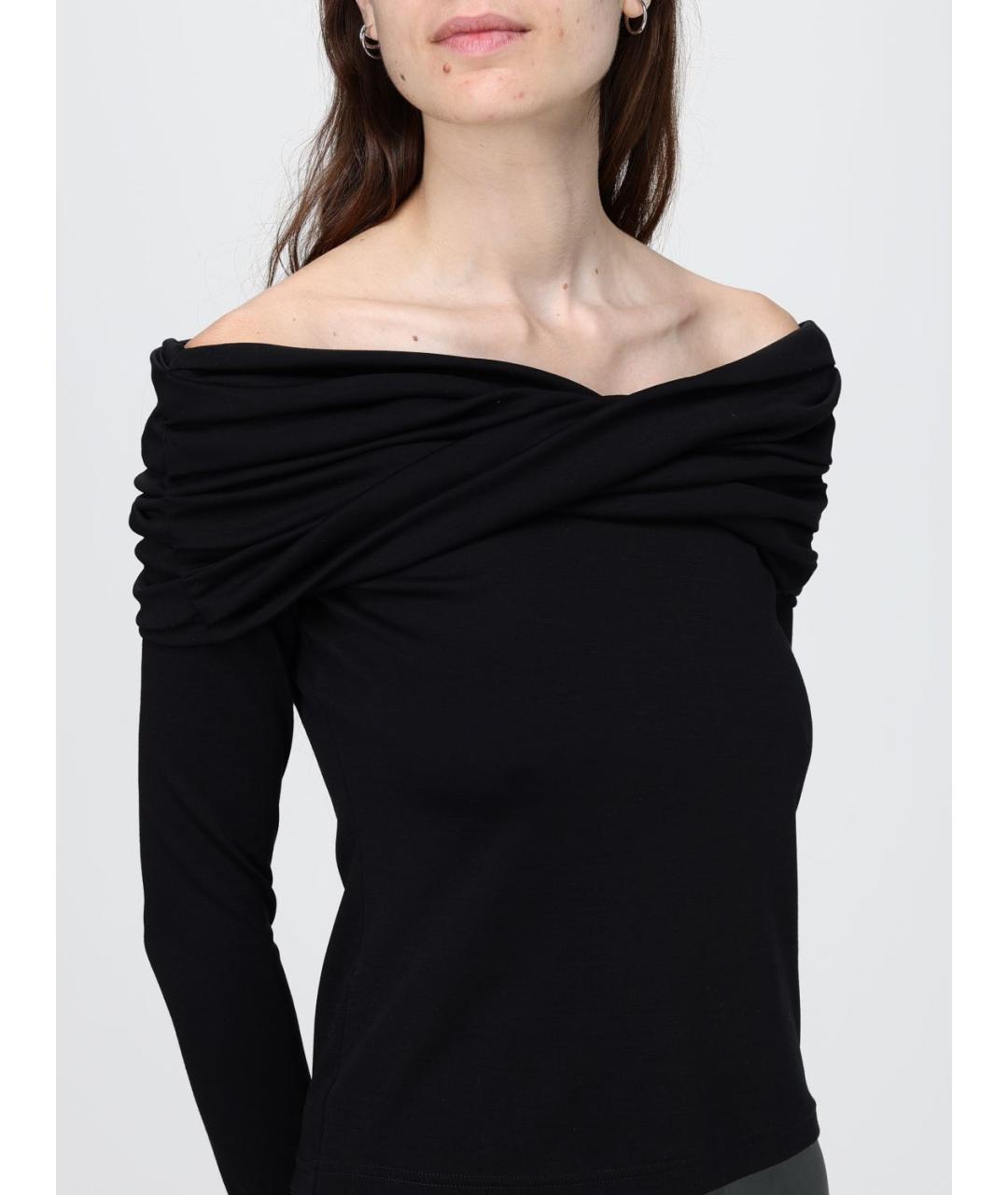 MAX MARA Черная шерстяная блузы, фото 5