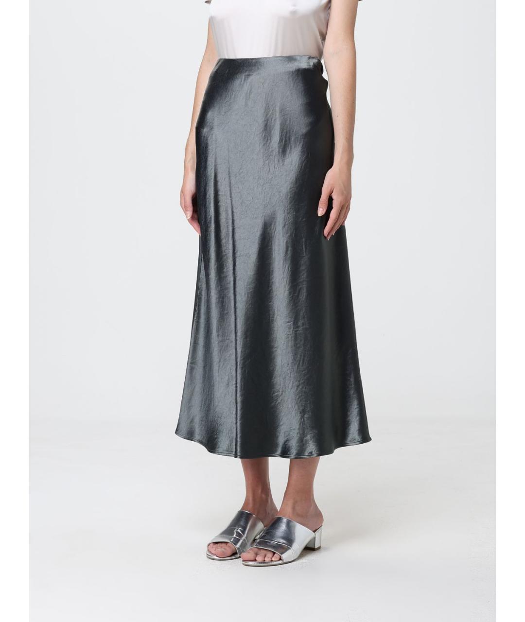 MAX MARA Серая юбка миди, фото 4