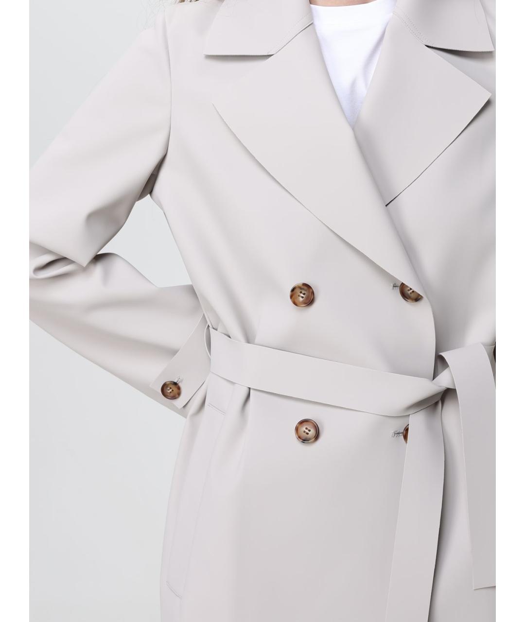 MAX MARA Бежевый тренч/плащ, фото 5