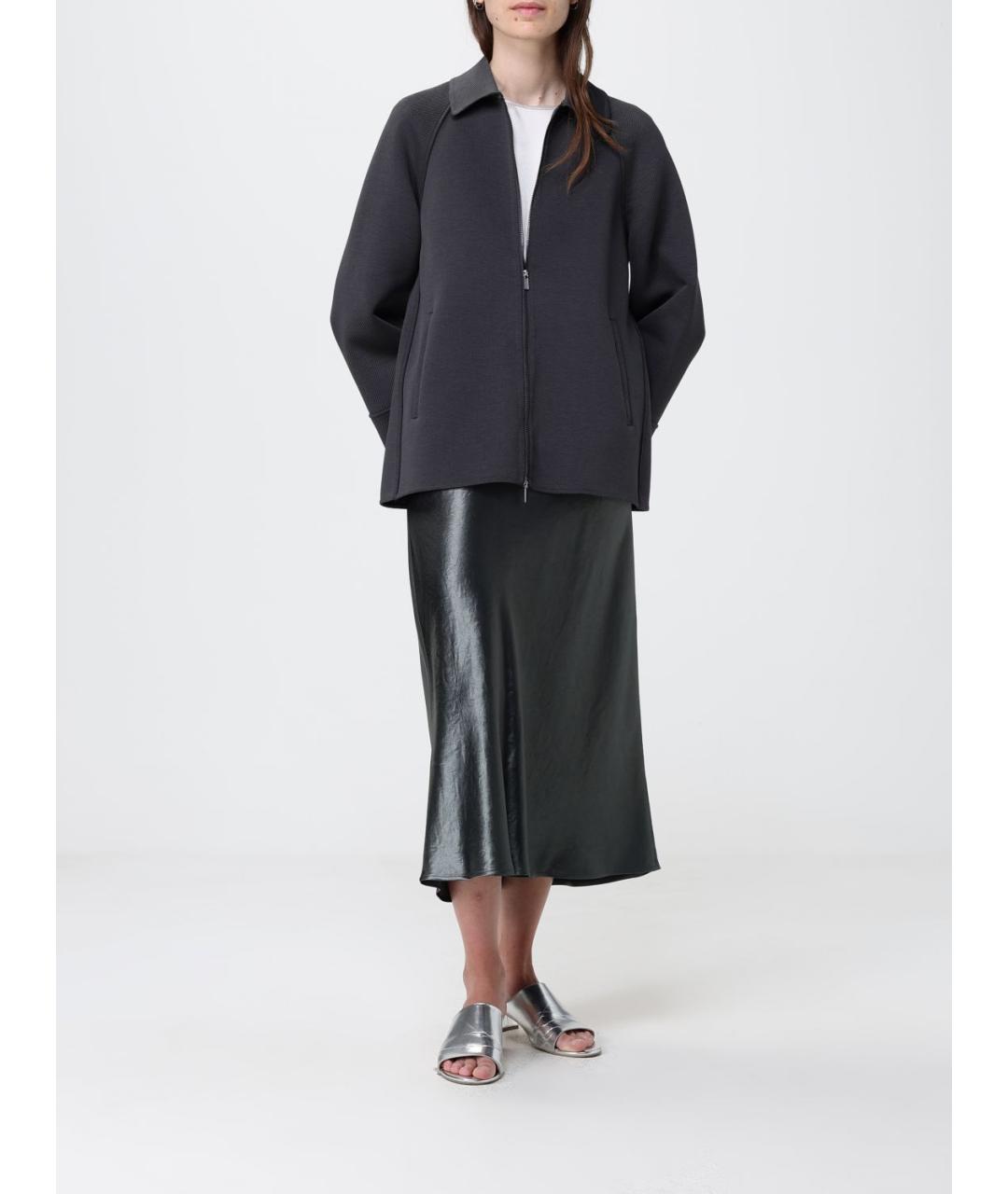 MAX MARA Антрацитовая куртка, фото 2