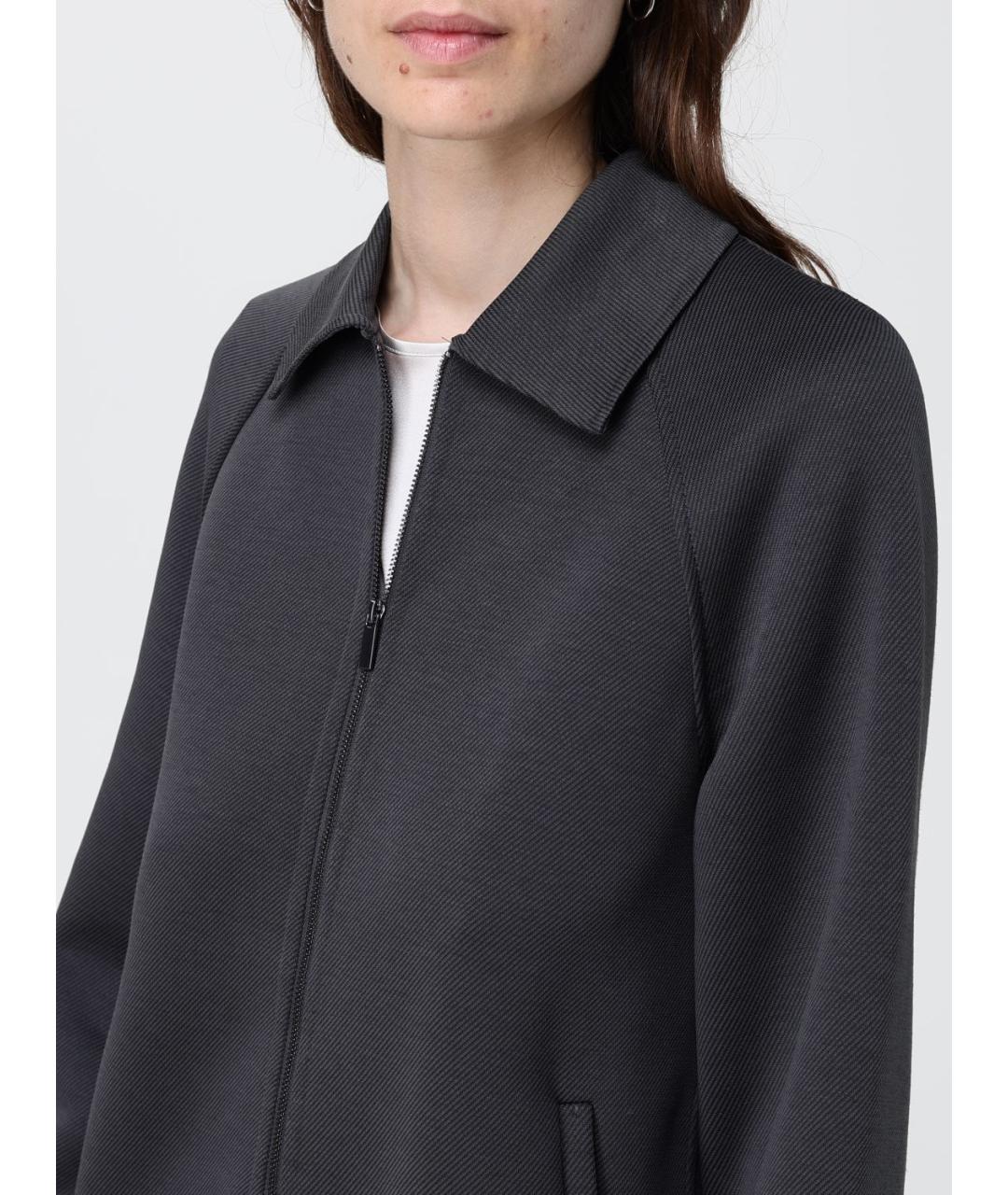 MAX MARA Антрацитовая куртка, фото 5