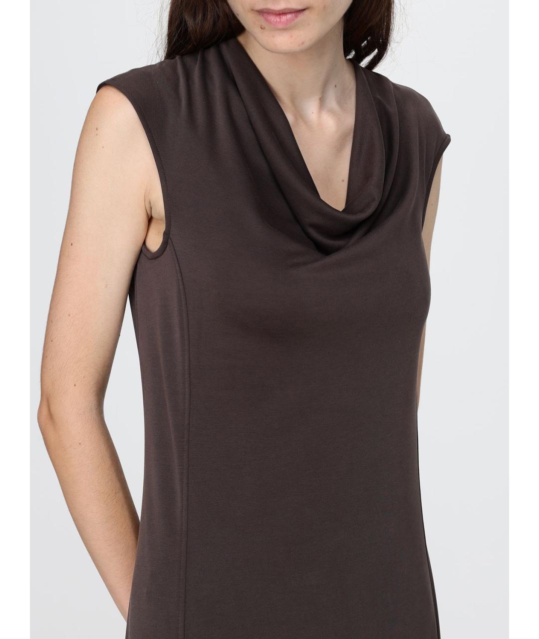 MAX MARA Коричневое повседневное платье, фото 4