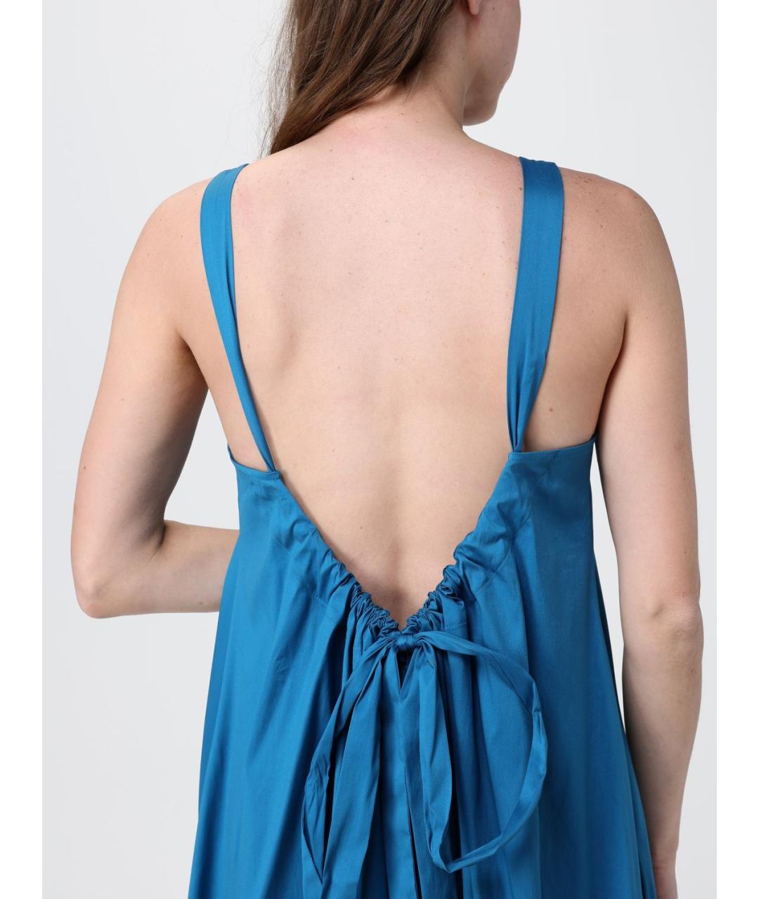 MAX MARA Синее повседневное платье, фото 2