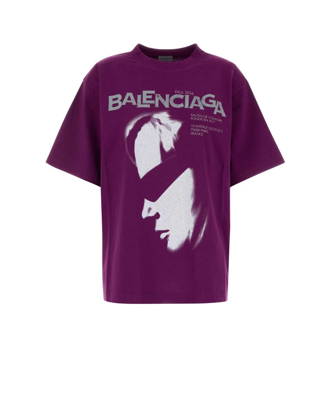 BALENCIAGA Мульти хлопковая футболка, фото 1