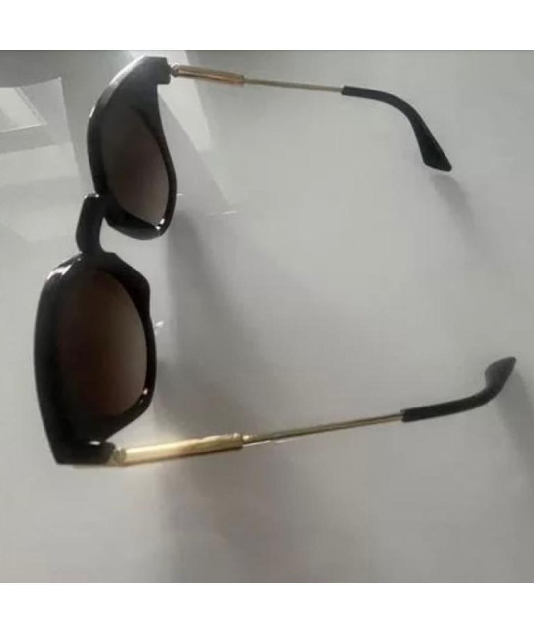 VERSACE Золотые металлические солнцезащитные очки, фото 4