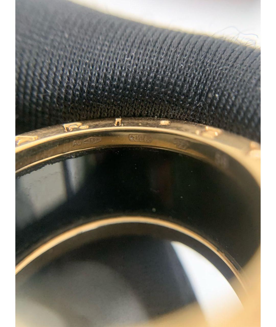 BVLGARI Черное кольцо из розового золота, фото 5
