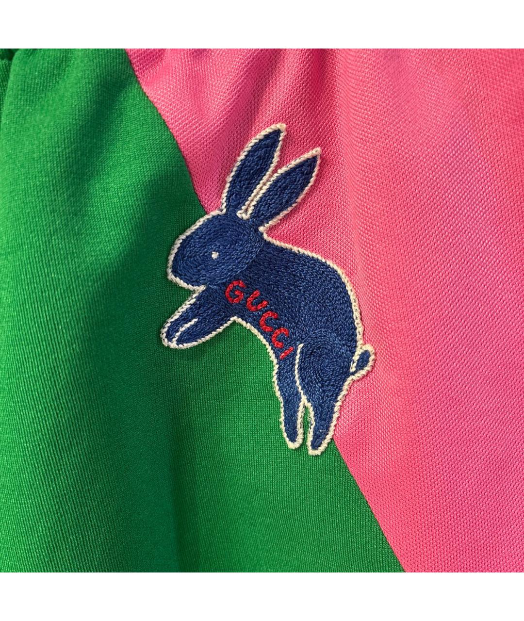 GUCCI Зеленые хлопко-эластановые шорты, фото 2