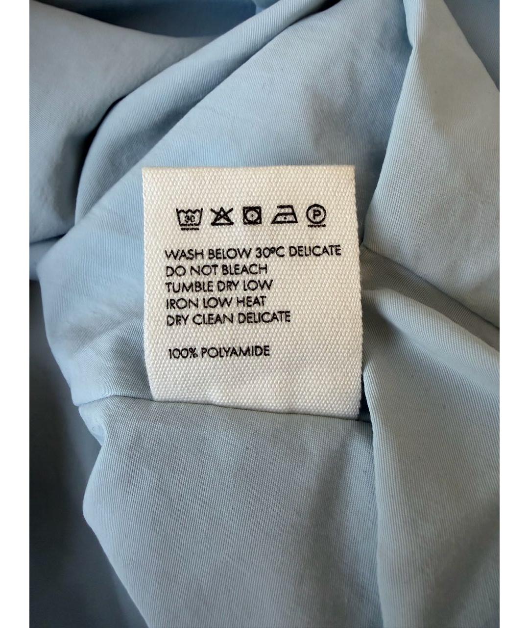 JACQUEMUS Голубая полиамидовая рубашка, фото 6