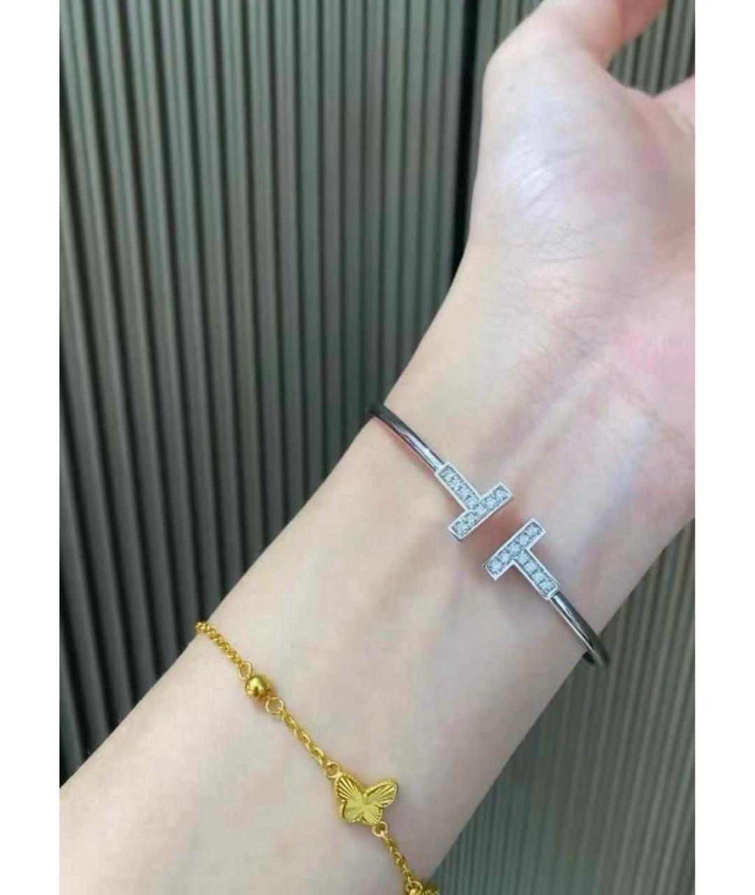 TIFFANY&CO Серебряный браслет из белого золота, фото 6