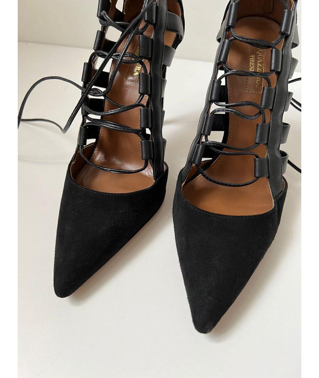 AQUAZZURA Черные туфли, фото 3