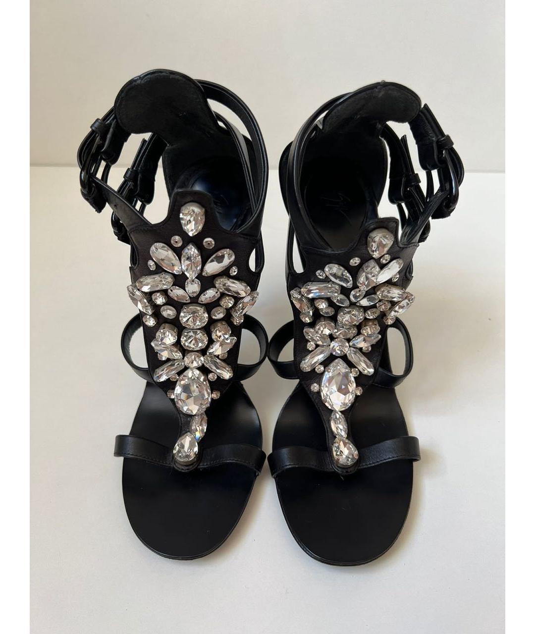 GIUSEPPE ZANOTTI DESIGN Черные босоножки, фото 3
