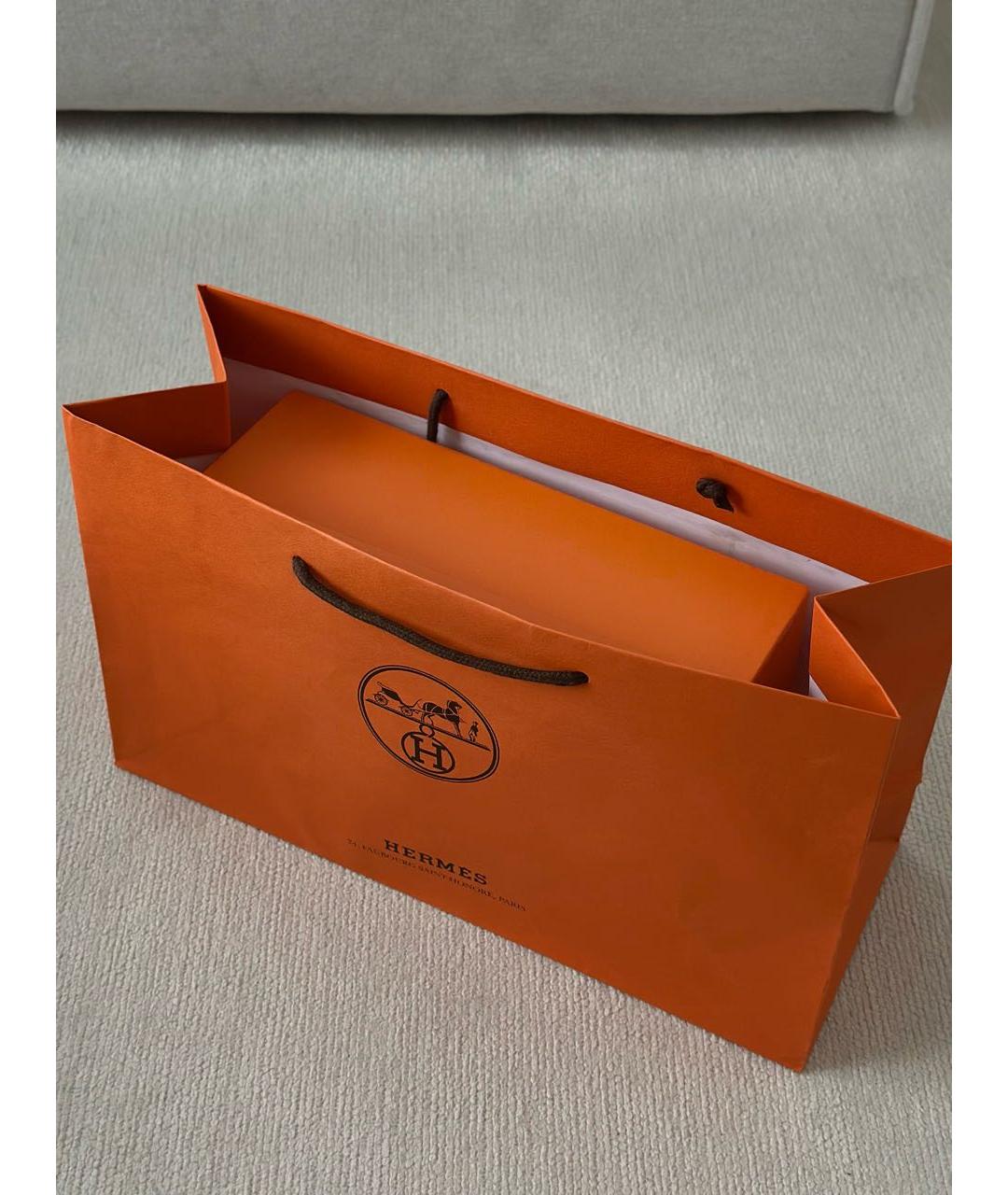 HERMES Черные кожаные лоферы, фото 6