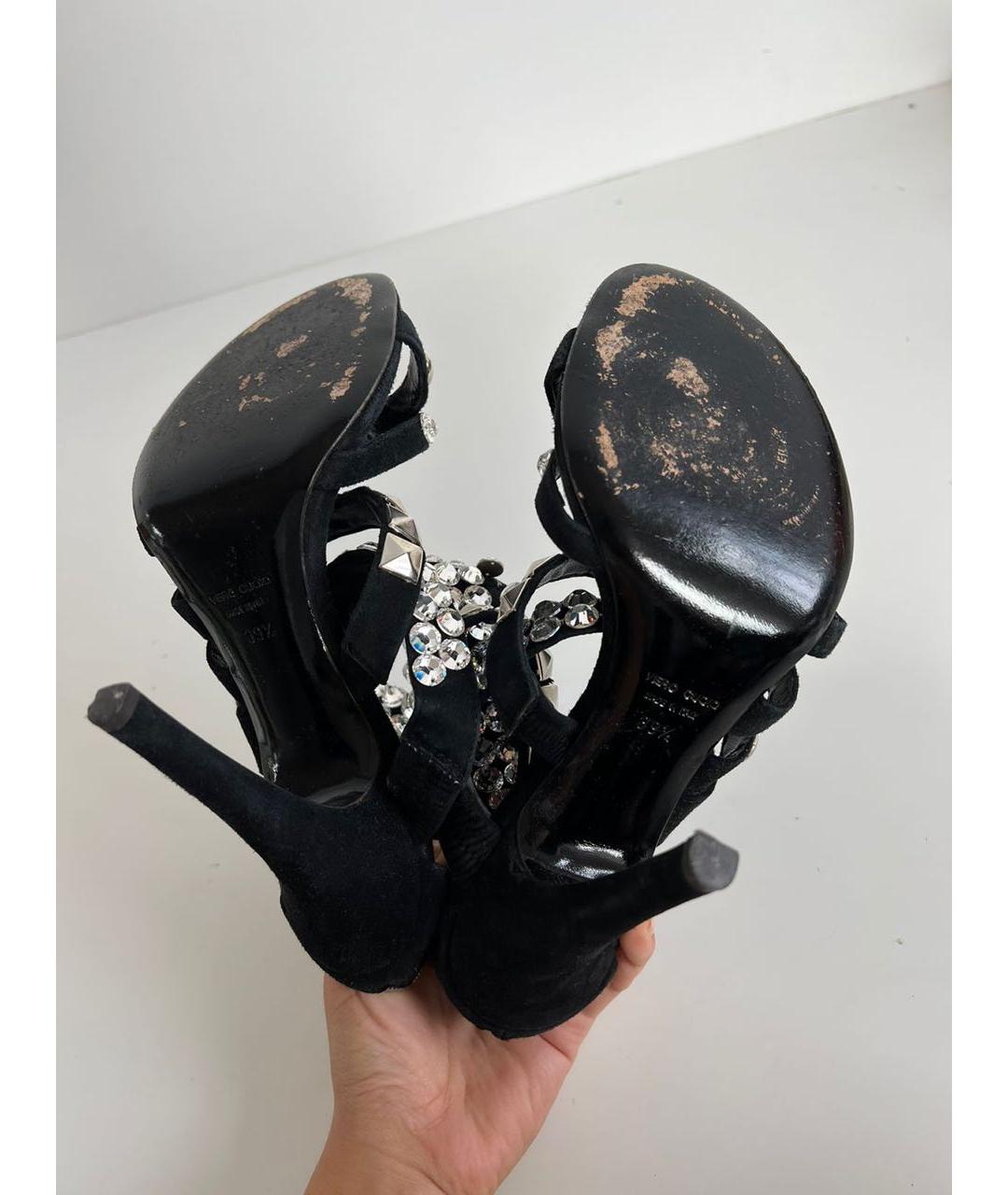 BALMAIN Черные босоножки, фото 7