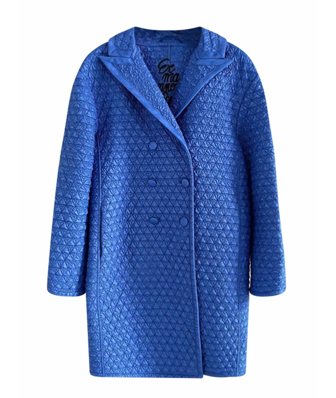 ERMANNO SCERVINO Синее пальто, фото 1