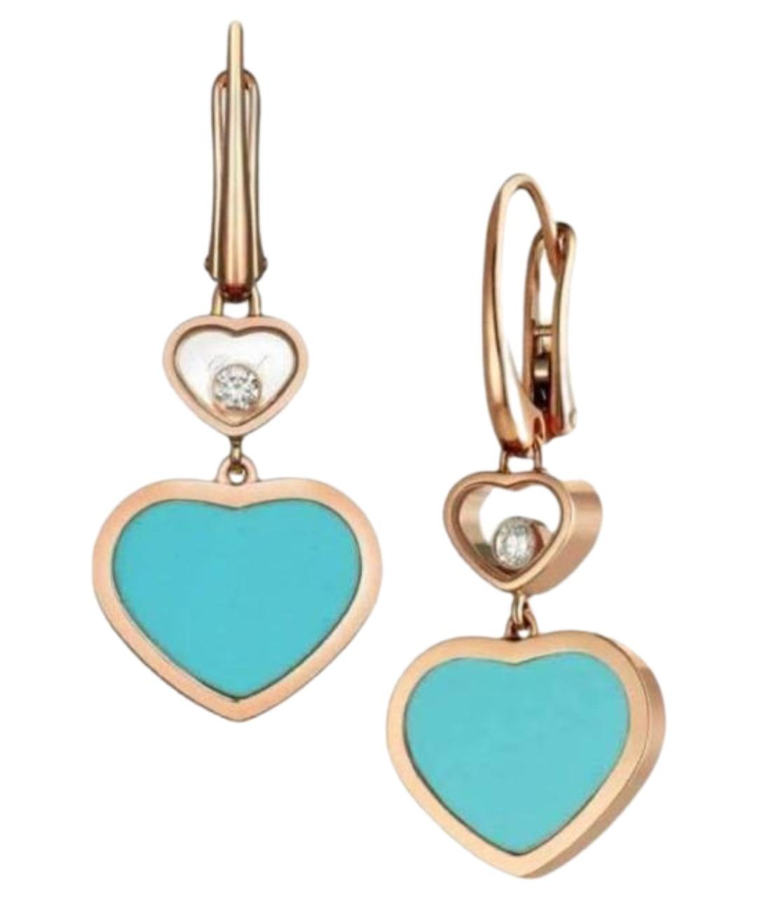 CHOPARD Бирюзовые серьги, фото 1