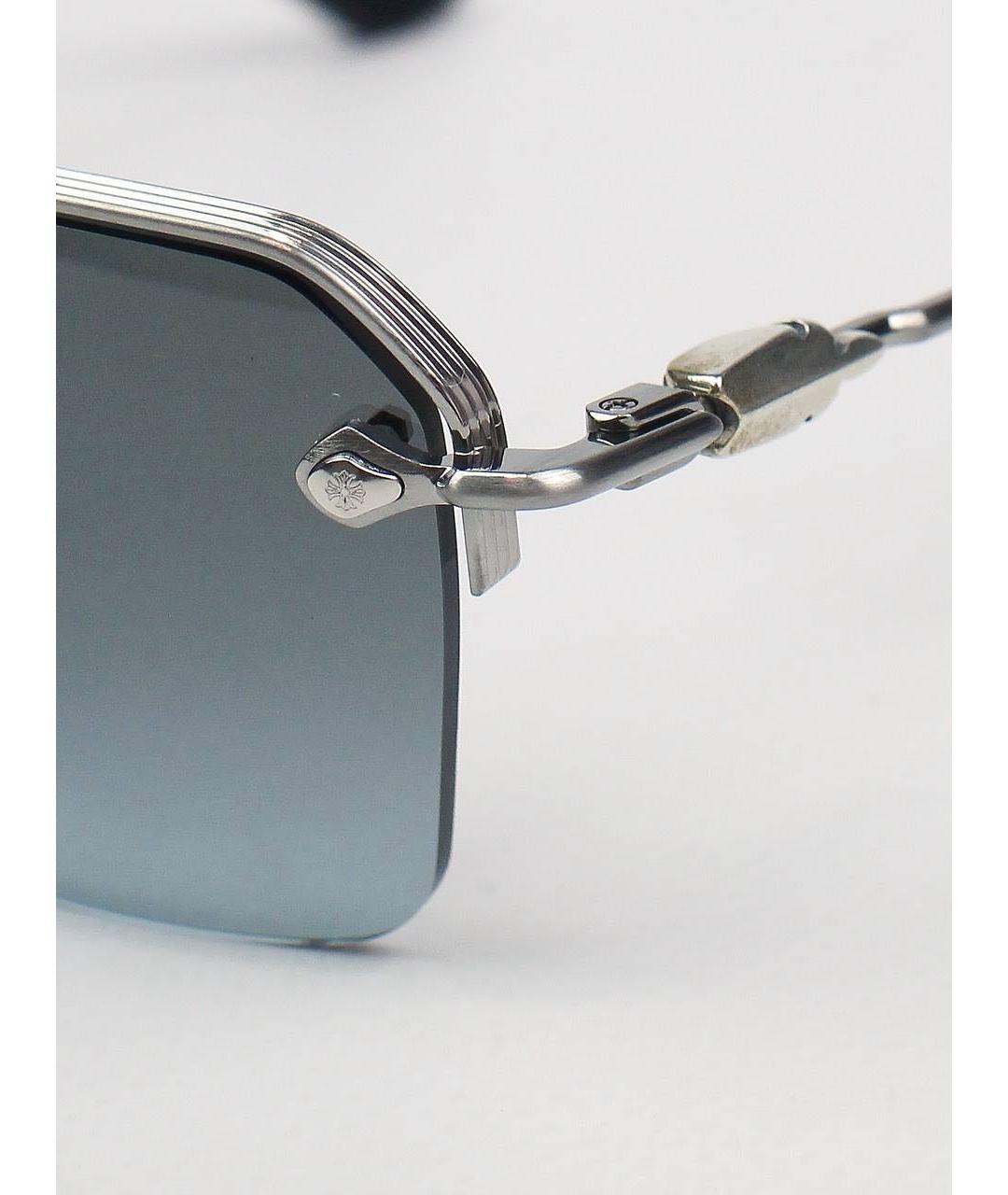 CHROME HEARTS Серебряные металлические солнцезащитные очки, фото 3