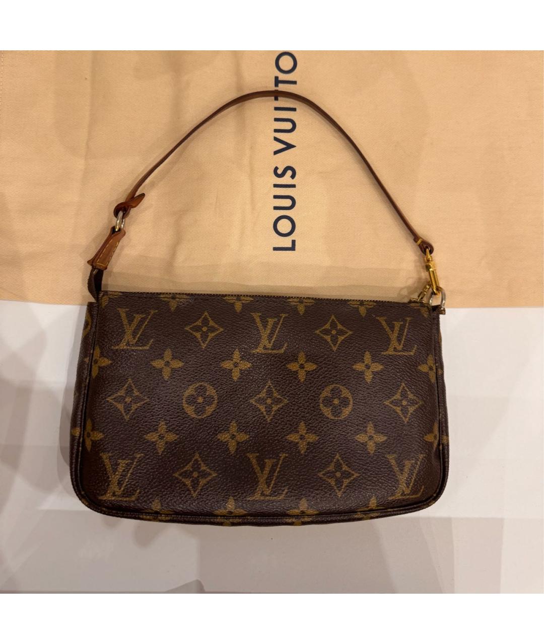 LOUIS VUITTON Коричневая сумка с короткими ручками, фото 2