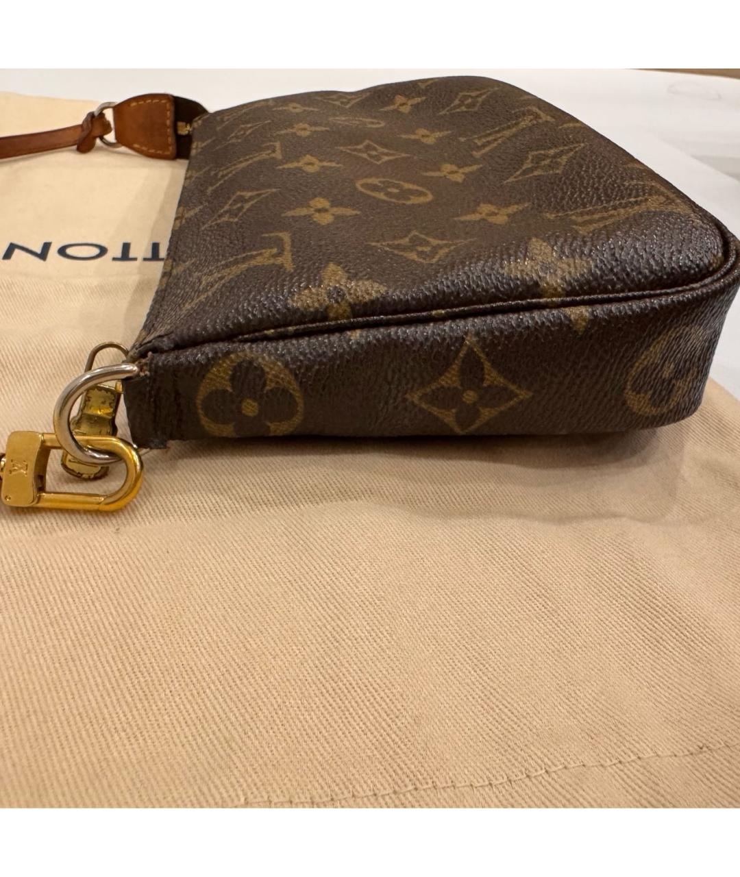 LOUIS VUITTON Коричневая сумка с короткими ручками, фото 6