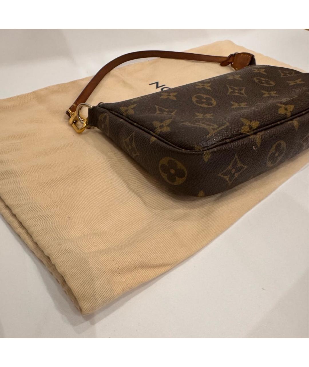 LOUIS VUITTON Коричневая сумка с короткими ручками, фото 5