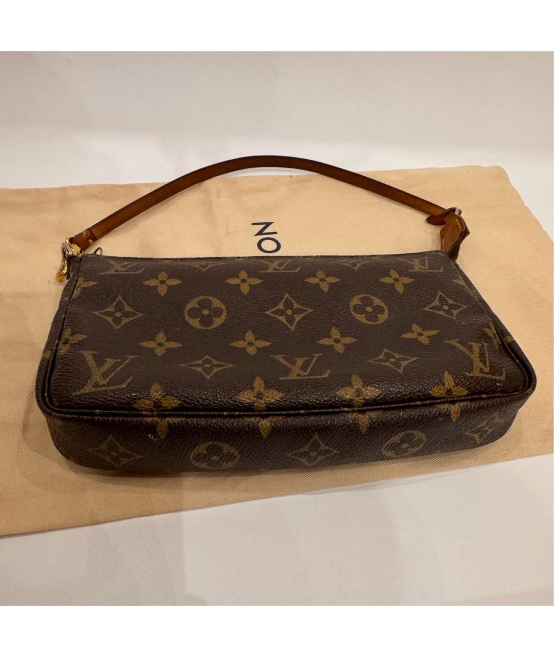 LOUIS VUITTON Коричневая сумка с короткими ручками, фото 4