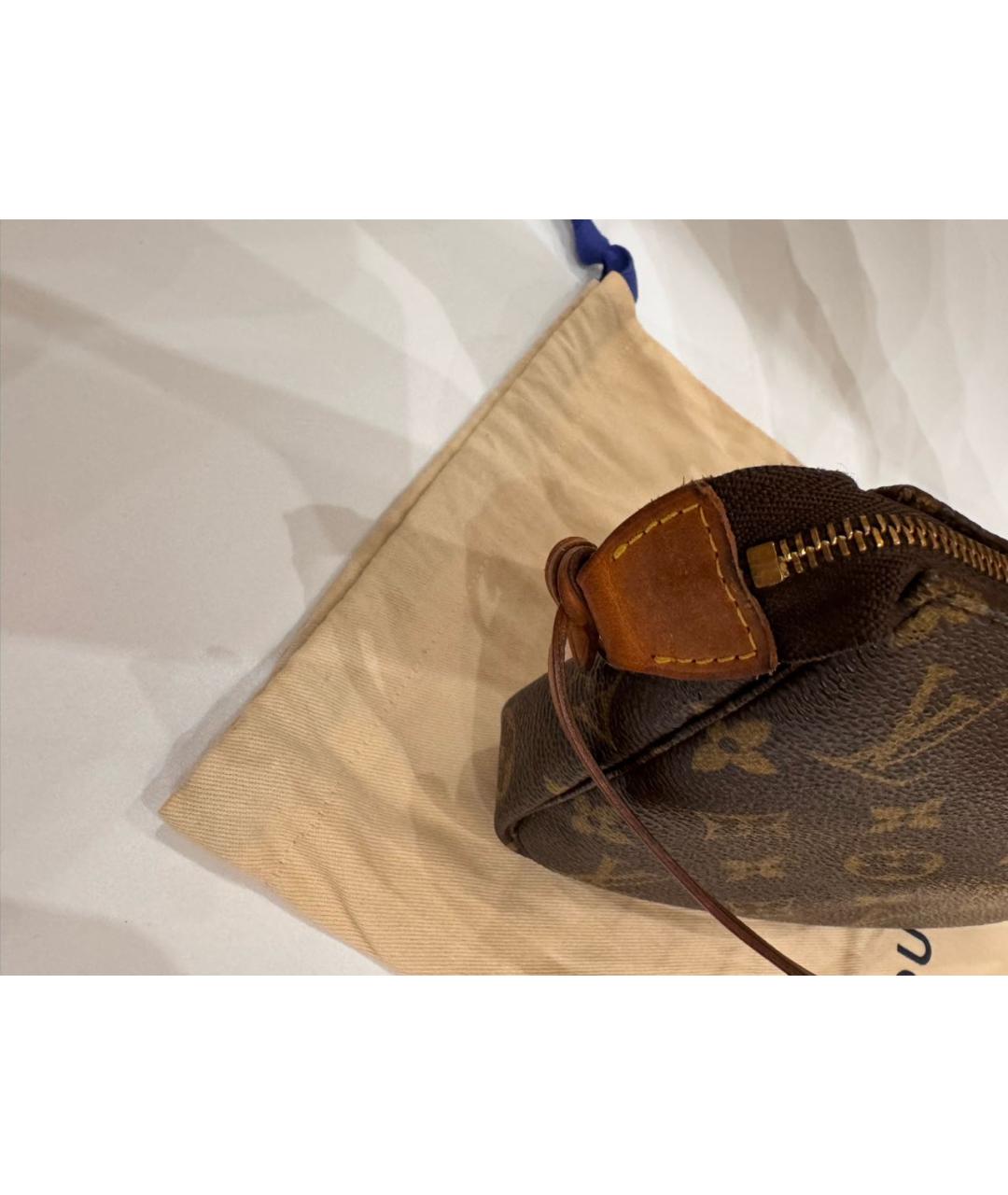 LOUIS VUITTON Коричневая сумка с короткими ручками, фото 7