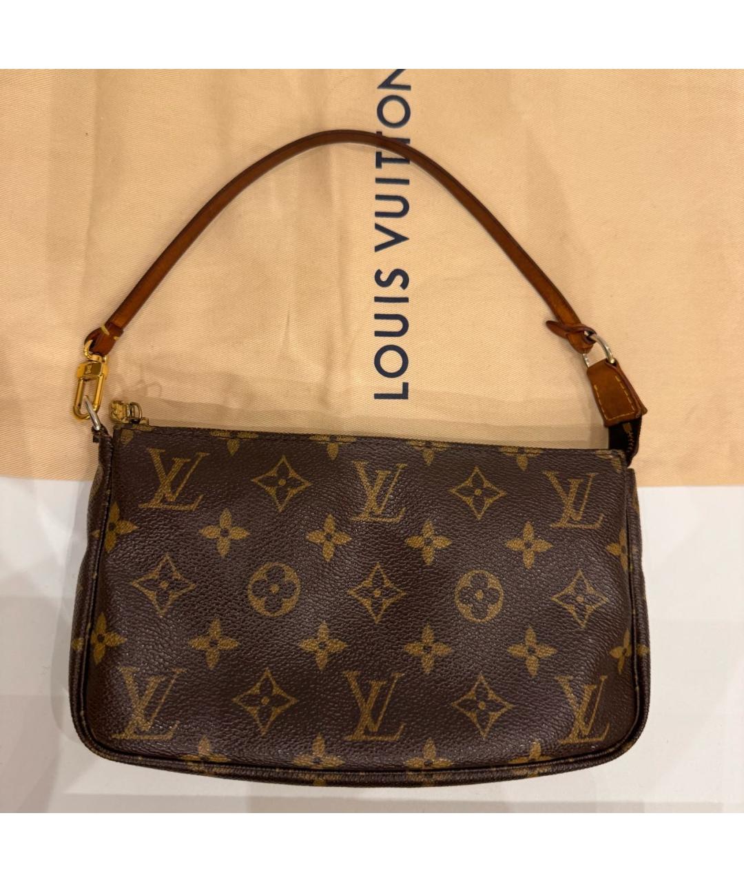 LOUIS VUITTON Коричневая сумка с короткими ручками, фото 3