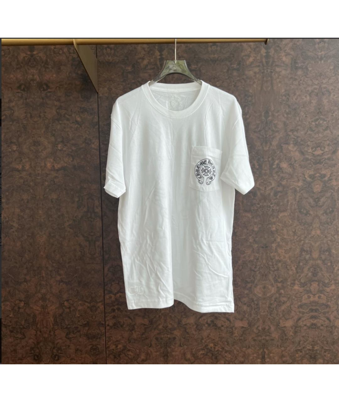 CHROME HEARTS Белая хлопковая футболка, фото 3