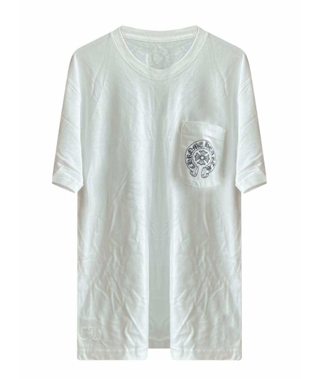 CHROME HEARTS Белая хлопковая футболка, фото 1