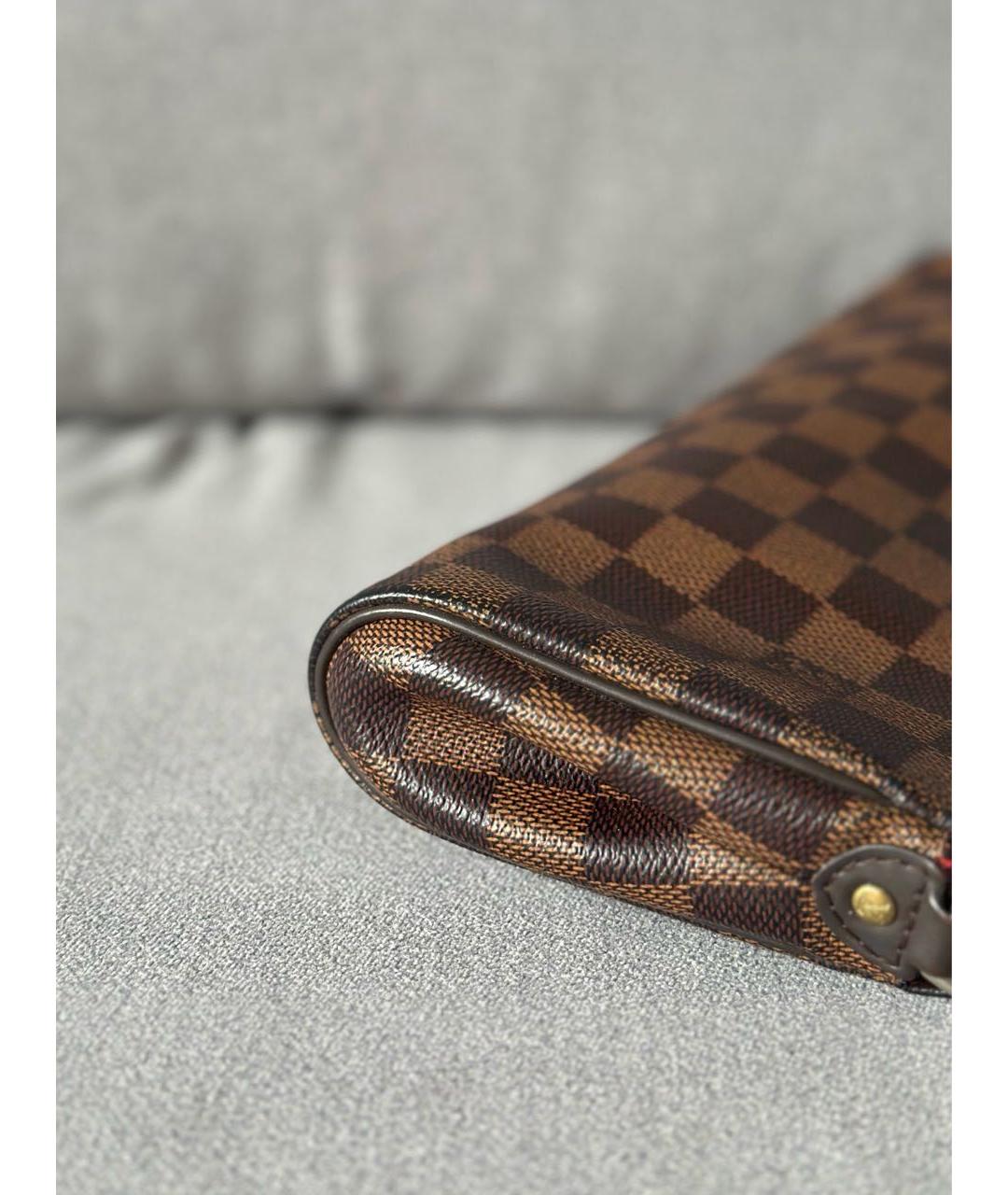 LOUIS VUITTON Коричневая сумка с короткими ручками, фото 6