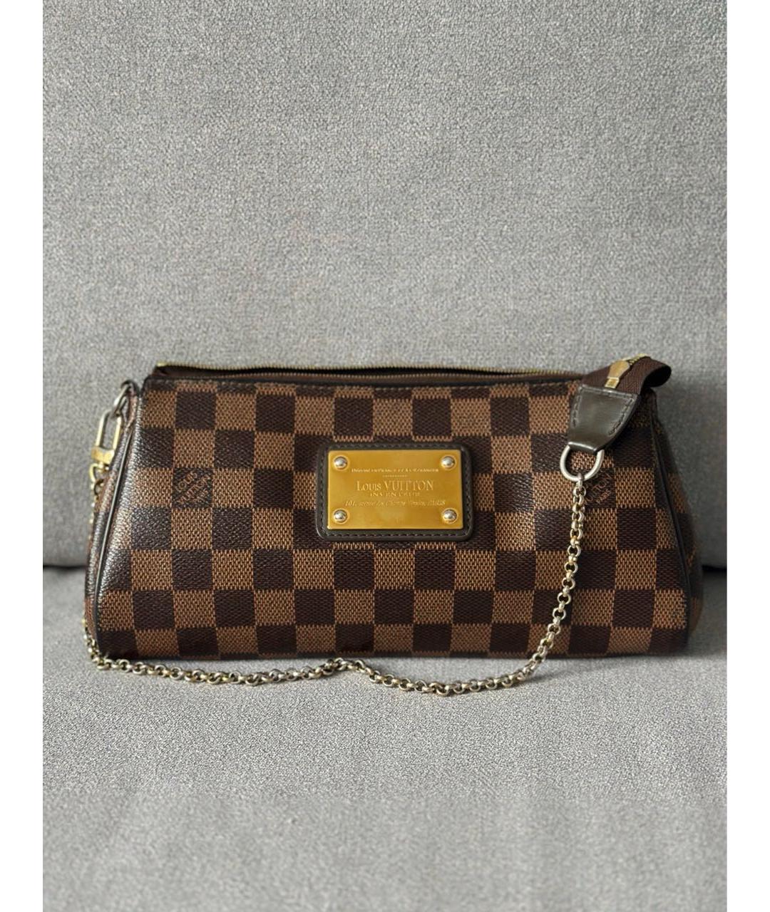 LOUIS VUITTON Коричневая сумка с короткими ручками, фото 3