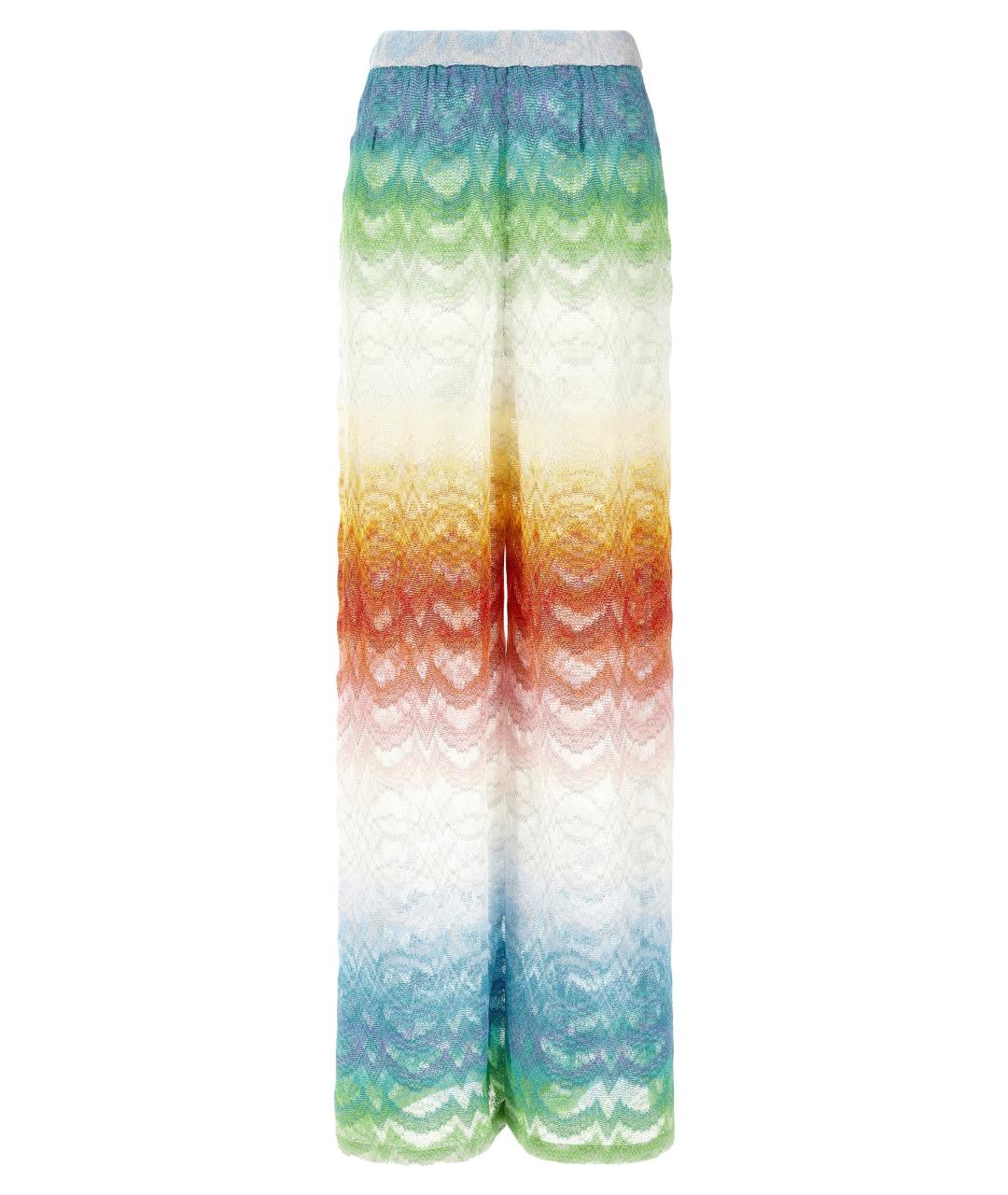 MISSONI Мульти вискозные прямые брюки, фото 1