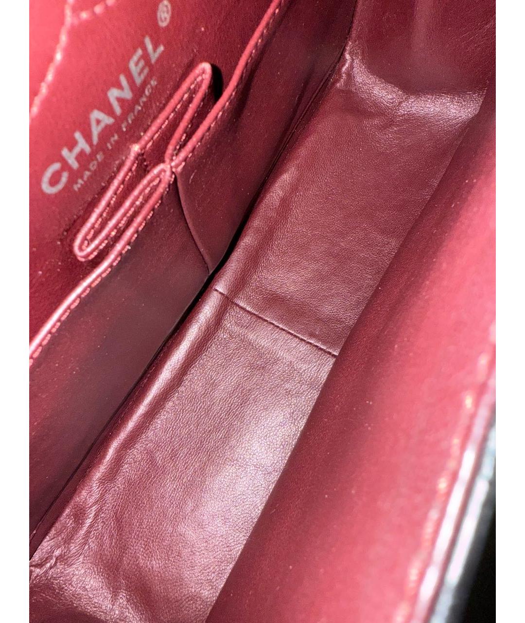 CHANEL Черная кожаная сумка через плечо, фото 8
