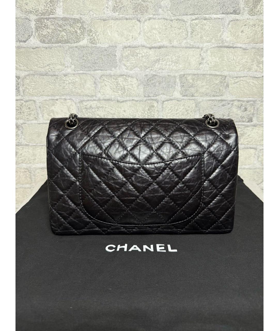 CHANEL Черная кожаная сумка через плечо, фото 4